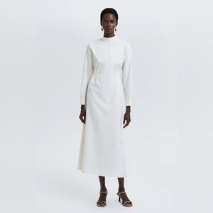Elegant White Midi Dress